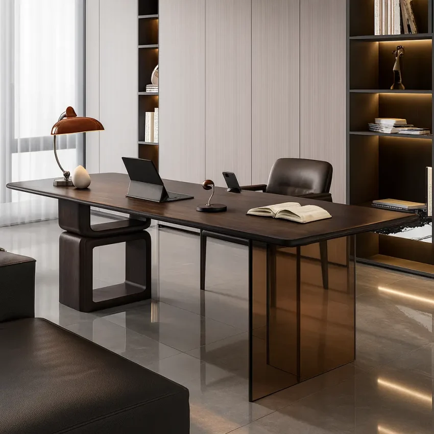 Livora One CORE エグゼクティブデスク セラミック おしゃれ モダン 社長室 デザイン 高級 デザイナー CEO アクリル